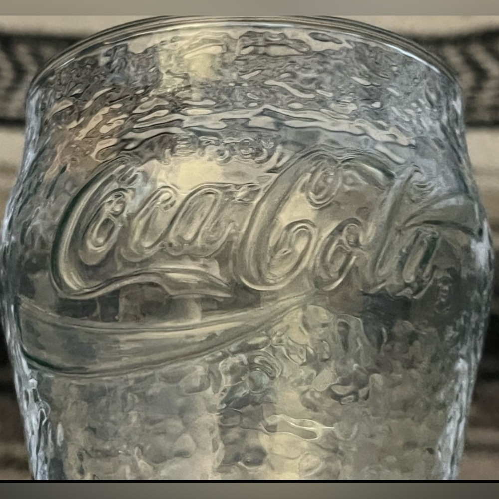 1980s Coca Cola Green    Vintage Antique Glass Cup Logo . - Picture 5 of 17